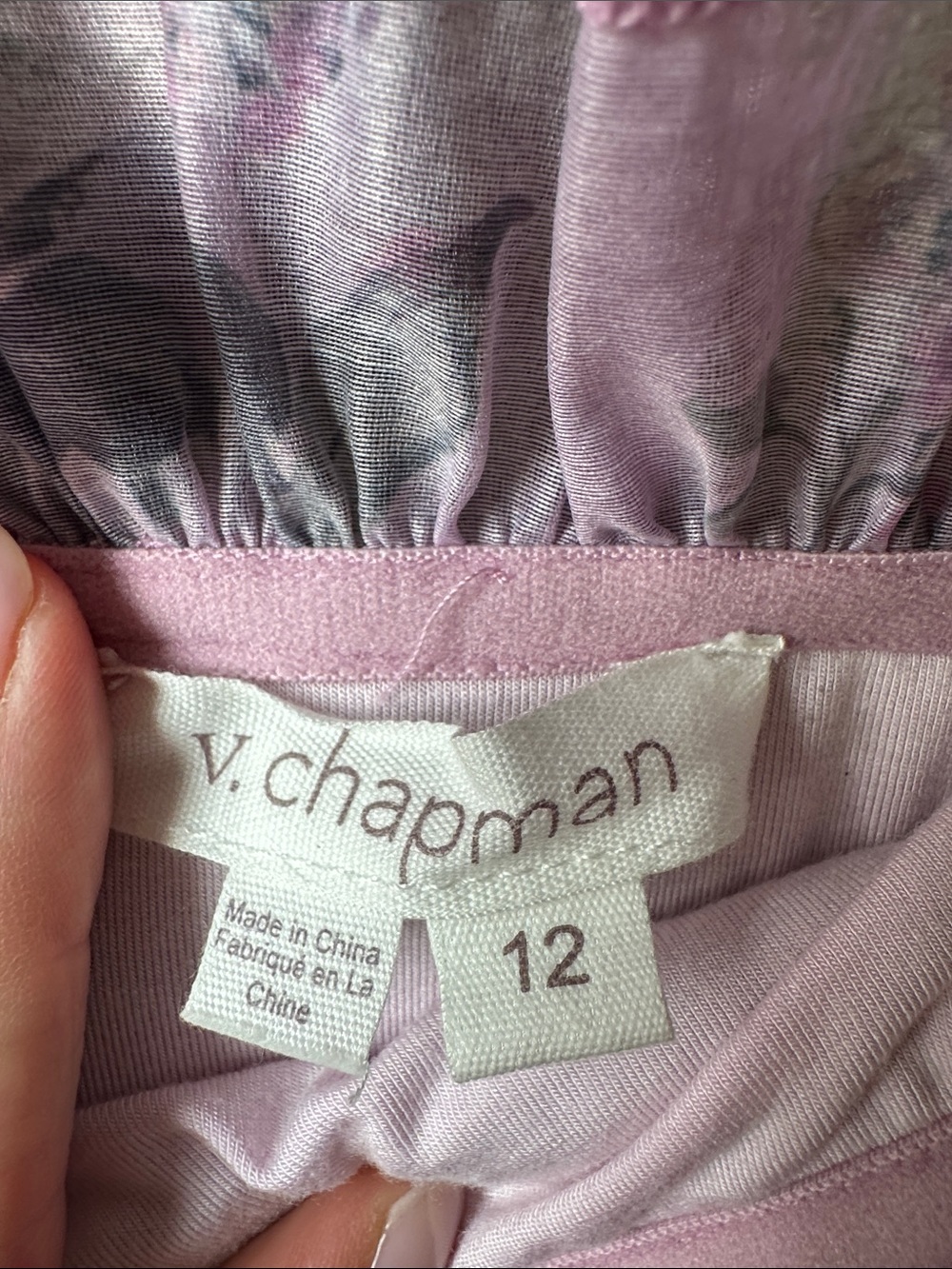 V. Chapman | Geranium Dress in Lilac Tapestry Rose wedding, prom, formal event - Picture 4 of 11